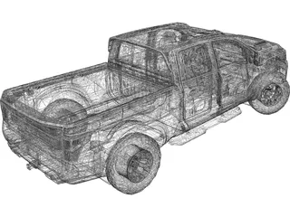 Nissan Titan (2017) 3D Model preview