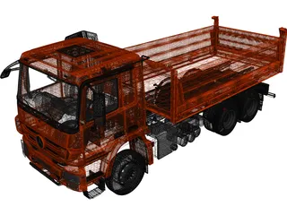 Mercedes-Benz Dump Truck 3D Model preview