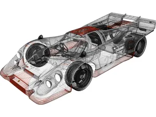 Porsche 917K (1969) 3D Model preview