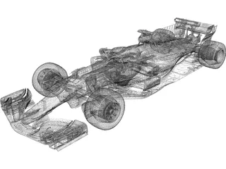 Ferrari SF70H F1 (2017) 3D Model preview