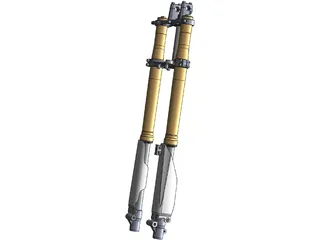 Honda CR85 Motorcycle Fork (2003) 3D Model preview