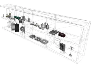 Bathroom Cabinet 3D Model preview