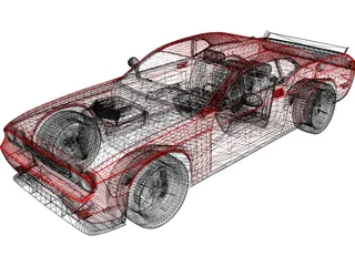 Dodge Challenger SRT10 3D Model preview
