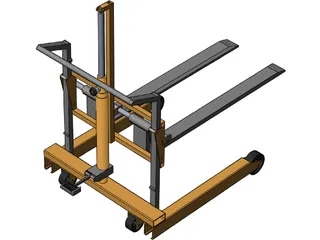 Hand Forklift 3D Model preview