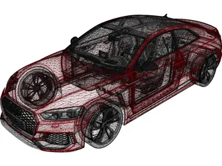 Audi RS5 Coupe (2018) 3D Model preview
