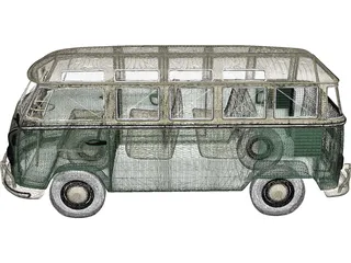 Volkswagen Transporter T1 3D Model preview
