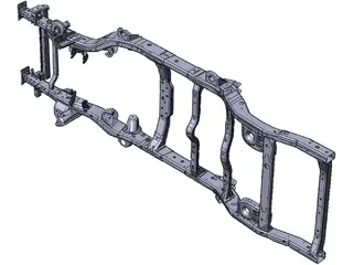 Jeep JK Frame 3D Model preview