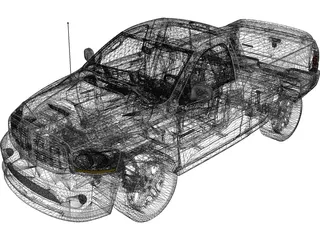 Dodge Ram 1500 SRT10 [Tuned] (2013) 3D Model preview
