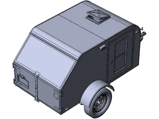 Teardrop Trailer 3D Model preview