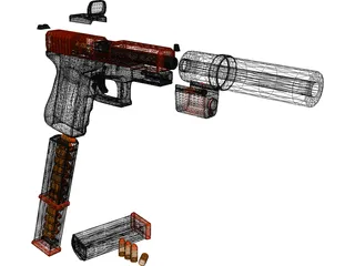 Glock 3D Model preview