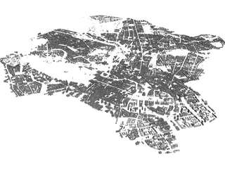 Berlin City Mitte 3D Model preview