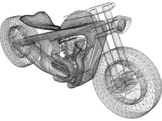 Wood Moto Kids 3D Model preview