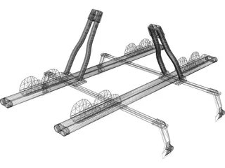 Thule Ride Roof Rack 3D Model preview