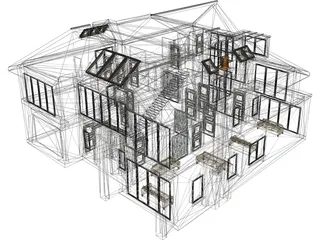 Modern House 3D Model preview