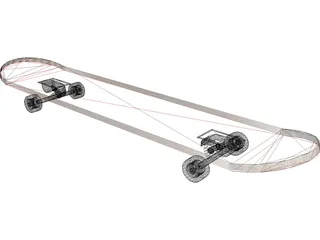 Skateboard 3D Model preview