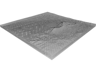 Albuquerque Topology 3D Model preview
