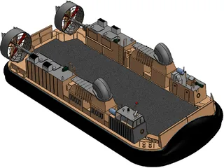 LCAC Hovercraft 3D Model preview
