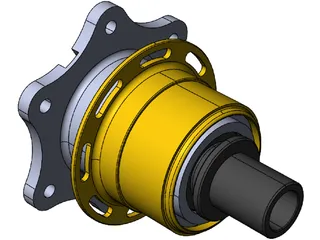 Steering Wheel Quick Release OMP ODS-019 3D Model preview