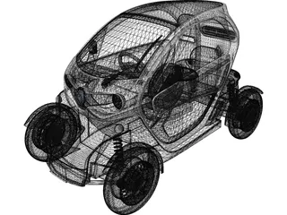 Renault Twizy ZE (2012) 3D Model preview