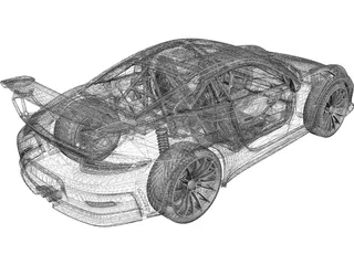 Porsche 911 GT3 RS (2016) 3D Model preview