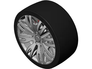 Racing Car Sports Wheel Rim 3D Model preview