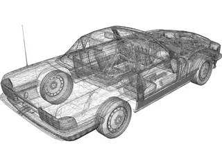 Mercedes-Benz 350SLC 3D Model preview