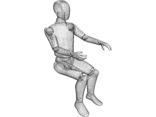 Ergonomic Man 3D Model preview