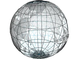 Globe 3D Model preview