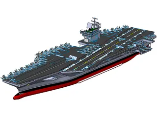 Aircraft Carrier 3D Model preview
