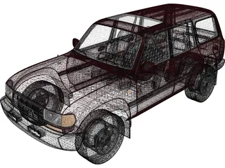 Toyota Land Cruiser J80 (1989) 3D Model preview