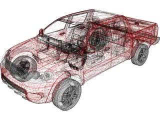 Toyota Hilux (2010) 3D Model preview