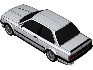BMW 320i 3D Model preview