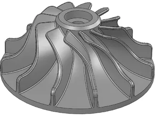 Impeller 3D Model preview