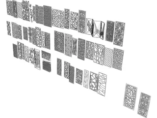 CNC Panels Collection 3D Model preview