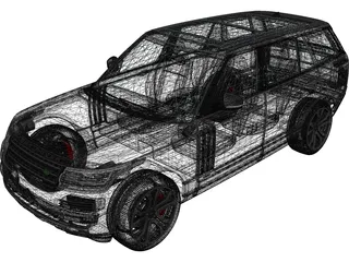 Range Rover SVA Dynamic LWB (2017) 3D Model preview