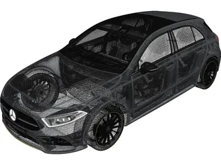 Mercedes-Benz A-Class (2019) 3D Model preview