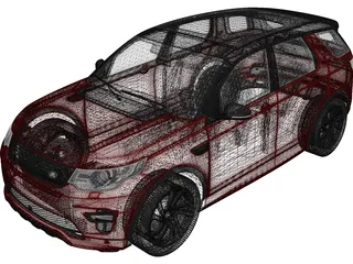Land Rover Discovery Sport (2016) 3D Model preview