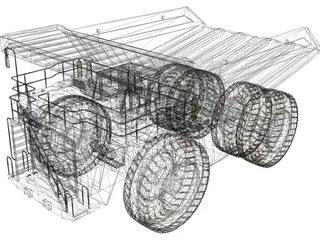 Mining Dump Truck 3D Model preview