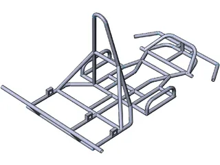 Go Kart Chassis 3D Model preview