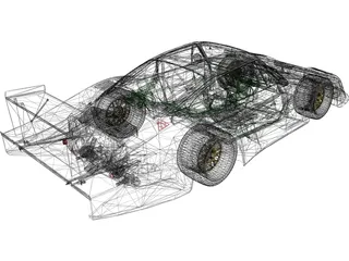 Porsche 935-78 Moby Dick 3D Model preview
