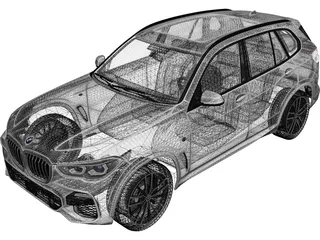 BMW X5 M Sport (2019) 3D Model preview