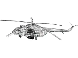 Mil Mi-17 3D Model preview