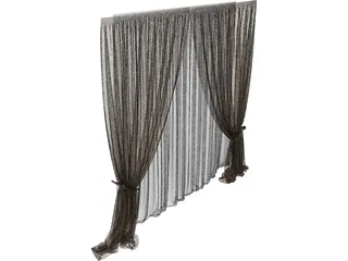Curtain 3D Model preview