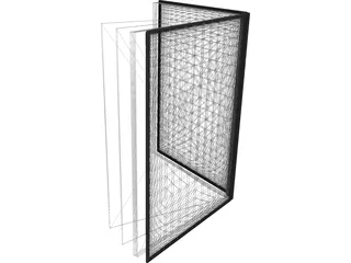 Open Thin Notebook 3D Model preview