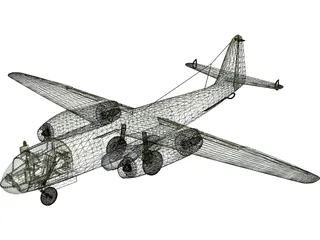 Arado Ar 234 Blitz (1945) 3D Model preview