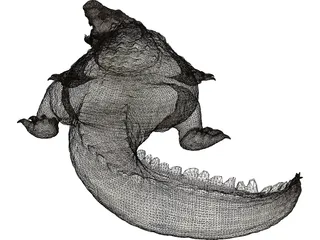 Crocodile 3D Model preview