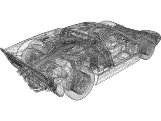 Ford GT40 Mk2 (1966) 3D Model preview