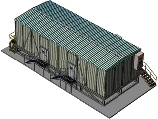 Gas Processing Skid 3D Model preview