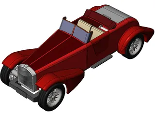 Classic Vehicle 3D Model preview