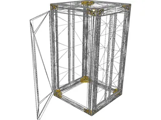 Electrical Cabinet 3D Model preview